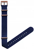 Paski i części Pasek Sternglas Navy Blue Bronze Niebieski Materiałowy NATO 20mm S03-FI08