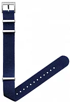 Paski i części Pasek Sternglas Navy Blue Silver Niebieski Materiałowy NATO 20mm S03-FI07