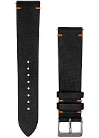 Paski i części Pasek Sternglas Skórzany Edition 20mm Czarno-Pomarańczowy S03-EB05