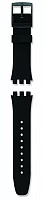 Paski i części Pasek Swatch Chrono Czarny BLACK EFFICIENCY ASUSB400