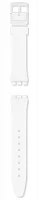 Paski i części Pasek Swatch Gent Biały JUST WHITE SOFT AGW151O