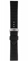 Paski i części Pasek Materiałowy Tissot Czarny 21mm z Zapięciem Motylkowym Seastar T852043157