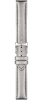 Paski i części Pasek Tissot Szary Skórzany 16mm T852047129