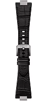 Paski i części Pasek Skórzany Tissot Czarny 27mm PRX 40 T852047562