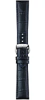 Paski i części Pasek Skórzany Tissot Niebieski 21mm z Zapięciem Motylkowym Gentleman, Chemin Des Tourelles T852041857