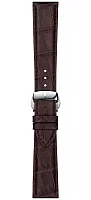 Paski i części Pasek Skórzany Tissot Beżowy 21mm z Zapięciem Motylkowym Gentelman T600045399