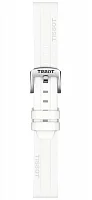Paski i części Pasek Gumowy Tissot Biały 18mm Seastar 1000 Lady T603047457