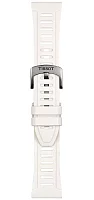 Paski i części Pasek Gumowy Tissot Biały 21mm T-Touch Connect Solar T603048906