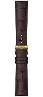 Paski i części Pasek Skórzany Tissot Brązowy 22mm Classic Dream Gent T600045524