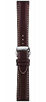 Paski i części Pasek Skórzany Tissot Brązowy 20mm z Zapięciem Motylkowym Gentelman T600043752