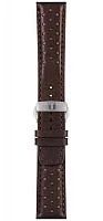 Paski i części Pasek Skórzany Tissot Brązowy 22mm z Zapięciem Motylkowym PR516 T600046348
