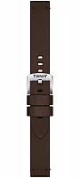 Paski i części Pasek Tissot Brązowy Syntetyczny 18mm T852048211