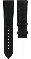 Paski i części Pasek Skórzany Tissot Czarny 21mm Chemin Des Tourelles T610036038