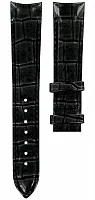 Paski i części Pasek Skórzany Tissot Czarny 18mm Couturier Lady T610032637