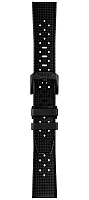 Paski i części Pasek Gumowy Tissot Czarny 20mm Seastar T603049462