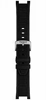 Paski i części Pasek Gumowy Tissot Czarny T-Race T603048650