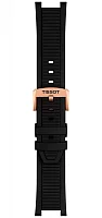 Paski i części Pasek Gumowy Tissot Czarny T-Race T603048543
