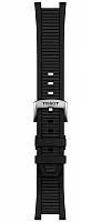 Paski i części Pasek Gumowy Tissot Czarny T-Race T603049718