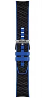 Paski i części Pasek Materiałowy Tissot Czarny 22mm Seastar 1000 Quartz Chrono T604048424