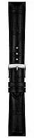Paski i części Pasek Tissot Czarny Skórzany 18mm T852051027