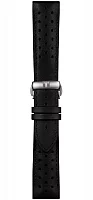 Paski i części Pasek Skórzany Tissot Czarny 22mm z Zapięciem Motylkowym V8 Chrono T600041122