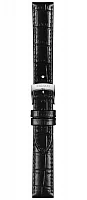 Paski i części Pasek Skórzany Tissot Czarny 15mm Carson Lady T600043622