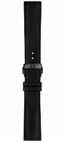 Paski i części Pasek Skórzany Tissot Czarny 20mm z Zapięciem Motylkowym Chemin Des Tourelles 39 T600049593