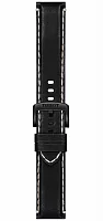 Paski i części Pasek Skórzany Tissot Czarny 22mm Chrono XL T600047173