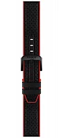 Paski i części Pasek Skórzany Tissot Czarny 20mm z Zapięciem Motylkowym PR 100 T600049851