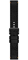 Paski i części Pasek Skórzany Tissot Czarny 22mm Supersport Chrono T600048779