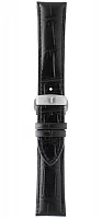Paski i części Pasek Skórzany Tissot Czarny 22mm z Zapięciem Motylkowym T-Complication, T-Lod T600031625