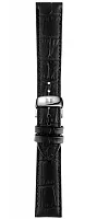Paski i części Pasek Skórzany Tissot Czarny 20mm z Zapięciem Motylkowym Tradition T600031944