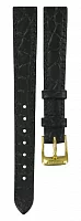 Paski i części Pasek Skórzany Tissot Czarny 12mm Goldrun Lady T600013347