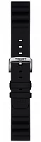 Paski i części Pasek Tissot Czarny Gumowy 22mm T852047179