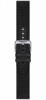 Paski i części Pasek Gumowy Tissot Czarny 22mm Supersport T604047163