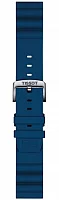 Paski i części Pasek Tissot Niebieski Gumowy 22mm T852047175