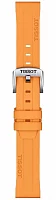 Paski i części Pasek Tissot Pomarańczowy Gumowy 18mm T852047452