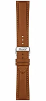 Paski i części Pasek Skórzany Tissot Jasnobrązowy 22mm z Zapięciem Motylkowym Telemeter 1938 T600048179