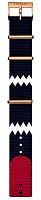 Paski i części Pasek Materiałowy Tissot NATO Niebiesko-Czerwony 19mm Everytime Lady T604039642