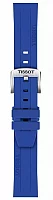 Paski i części Pasek Tissot Niebieski Gumowy 22mm T852051023