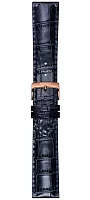 Paski i części Pasek Skórzany Tissot Niebieski 22mm Chrono XL T600048979