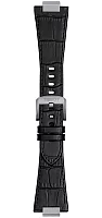 Paski i części Pasek Skórzany Tissot Czarny 27mm PRX 42 T852049415