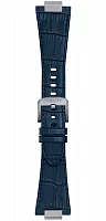 Paski i części Pasek Skórzany Tissot Granatowy 27mm PRX 42 T852049411
