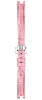 Paski i części Pasek Skórzany Tissot Różowy 12mm z Zapięciem Motylkowym Bellissima T600047804