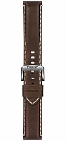 Paski i części Pasek Skórzany Tissot Ciemnobrązowy 22mm Supersport T600044980