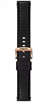 Paski i części Pasek Skórzany Tissot Czarny 22mm Supersport T600044986