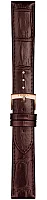Paski i części Pasek Skórzany Tissot Brązowy 20mm Carson T600043014