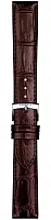 Paski i części Pasek Skórzany Tissot Brązowy 20mm Carson T852043013