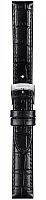 Paski i części Pasek Skórzany Tissot Czarny 15mm Carson T852043622