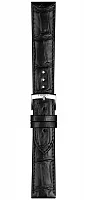 Paski i części Pasek Skórzany Tissot Czarny 20mm Carson T600043012